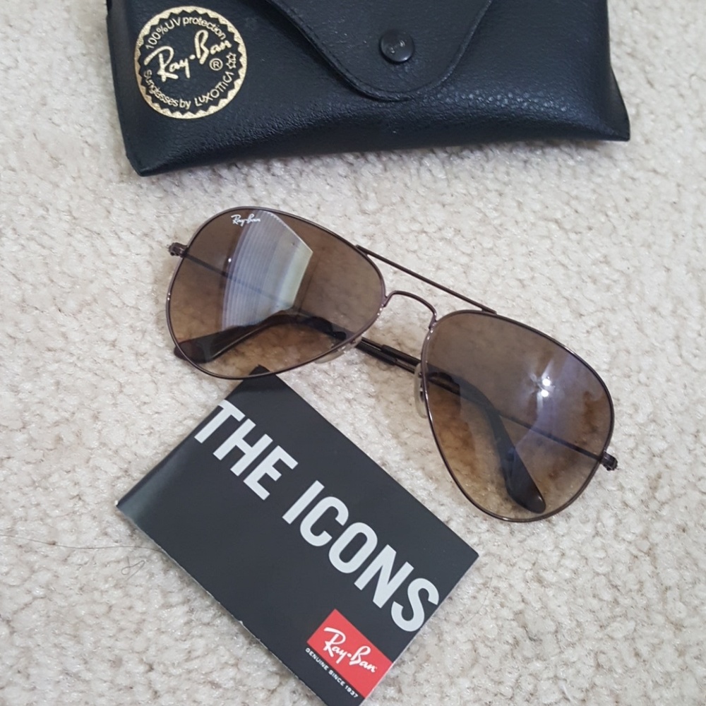 Brown aviator raybans - Picture 2 of 2